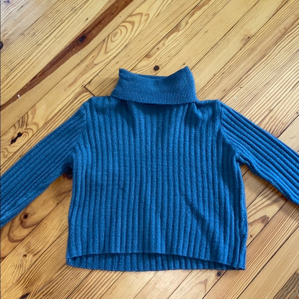 Blue Turtle Neck Sweater